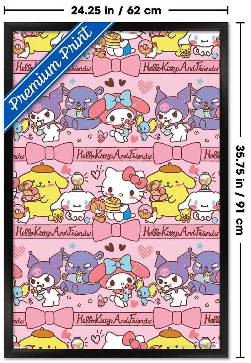 Hello Kitty and Friends: 25 Snack Time - Collage Wall Poster