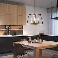 Artika Carter Square 4-Light Chandelier