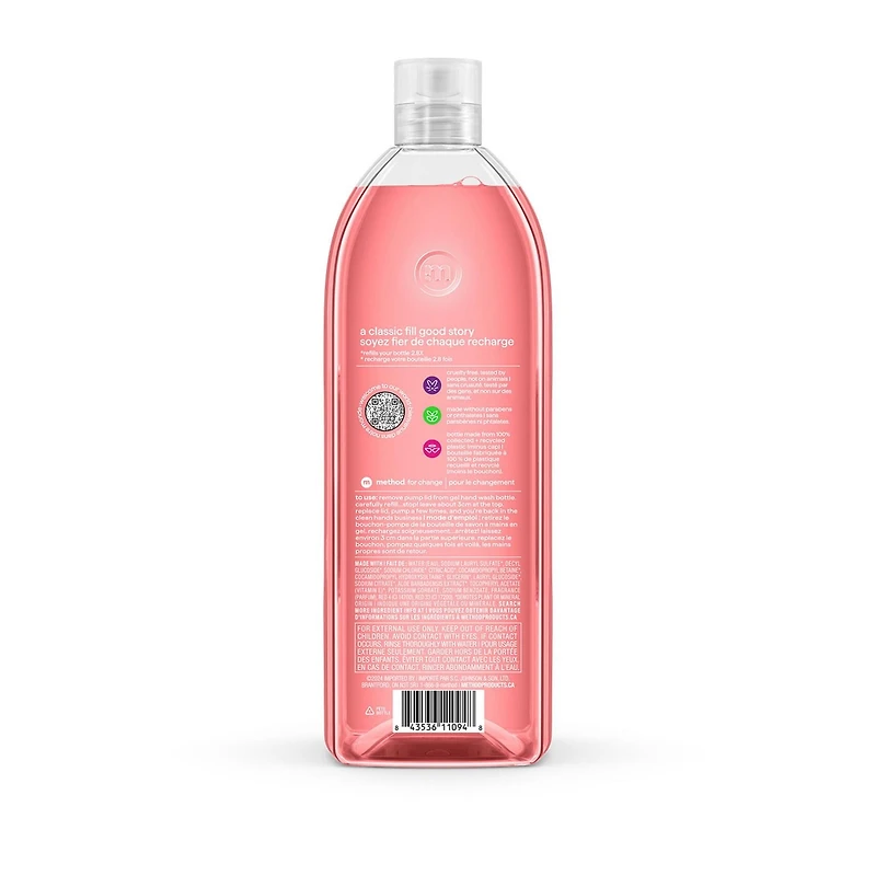 Method Gel Hand Wash Refill Pink Grapefruit