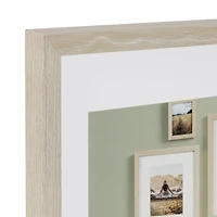 DesignOvation Gallery 14" x 18" Matted to 11" x 14" Natural Picture Frame