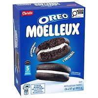 OREO Moelleux Petits gâteaux tendres, (5 sachets-collations, 57 g) L'Original