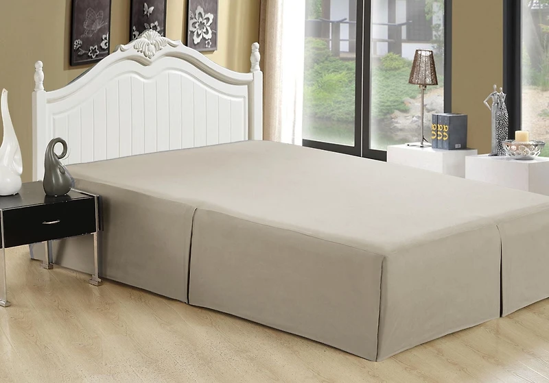 Marina Decoration Ultra Soft Silky Hotel Quality All Season Deep Pocket 16 Inch Drop Solid Tailored Rayon from Bamboo Bed Skirt