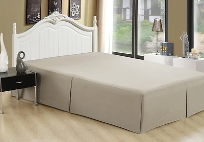 Marina Decoration Ultra Soft Silky Hotel Quality All Season Deep Pocket 16 Inch Drop Solid Tailored Rayon from Bamboo Bed Skirt