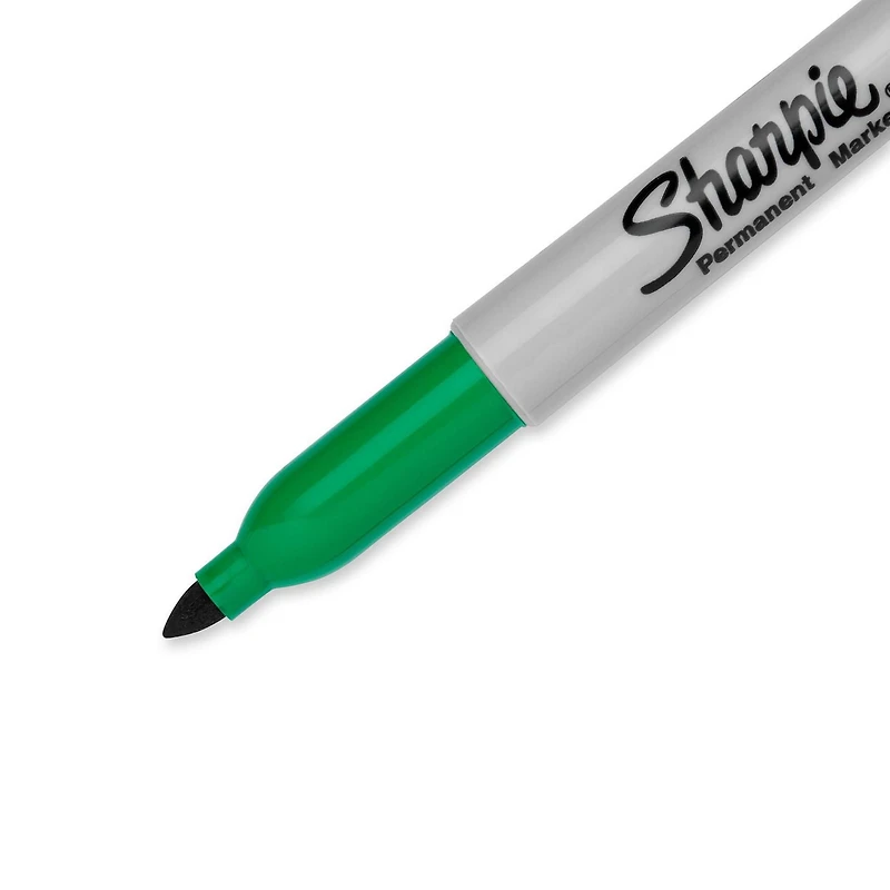Sharpie Permanent Markers, Fine Point, Green