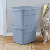 Sterilite Tote 68L Bleu Délavé 68L