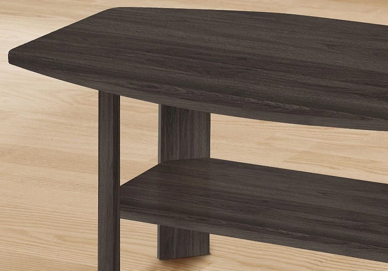 Monarch Specialties Ensemble De Table, Ensemble 3pcs, Café, Bout, Côté, Accent, Salon, Stratifié, Brun, Transitionnel