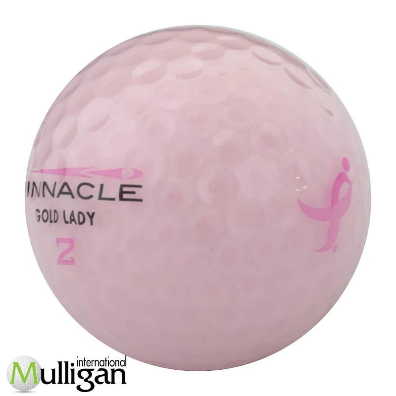 Mulligan - 48 balles de golf récupérées Pinnacle Lady 5A, Rose