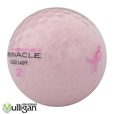 Mulligan - 48 balles de golf récupérées Pinnacle Lady 5A, Rose