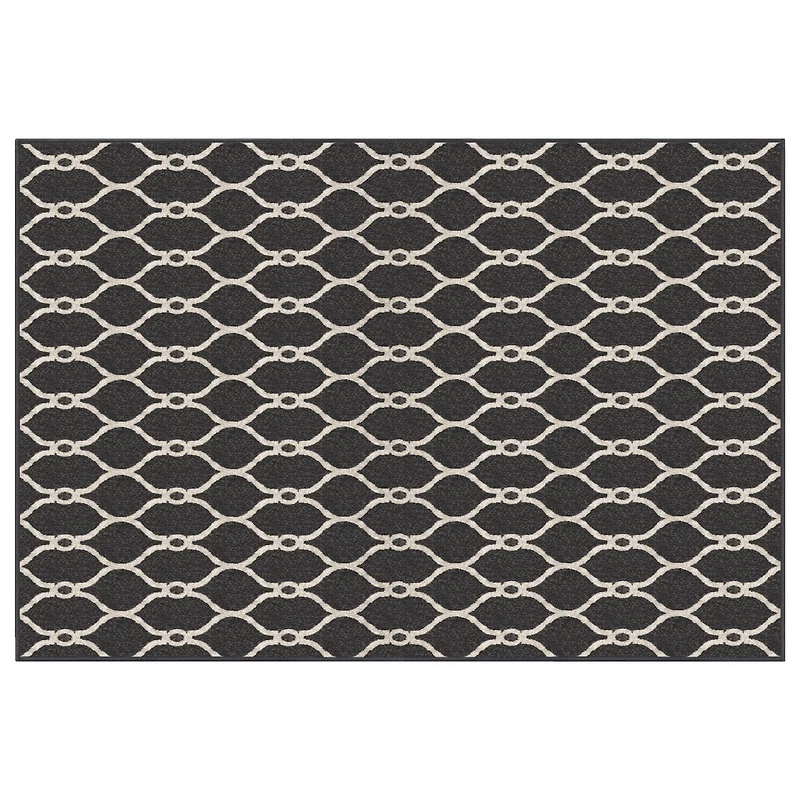 Paillasson gris Sharaya de 4 x 6 pi