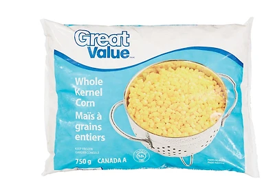 Maïs à grains entiers Great Value 750g