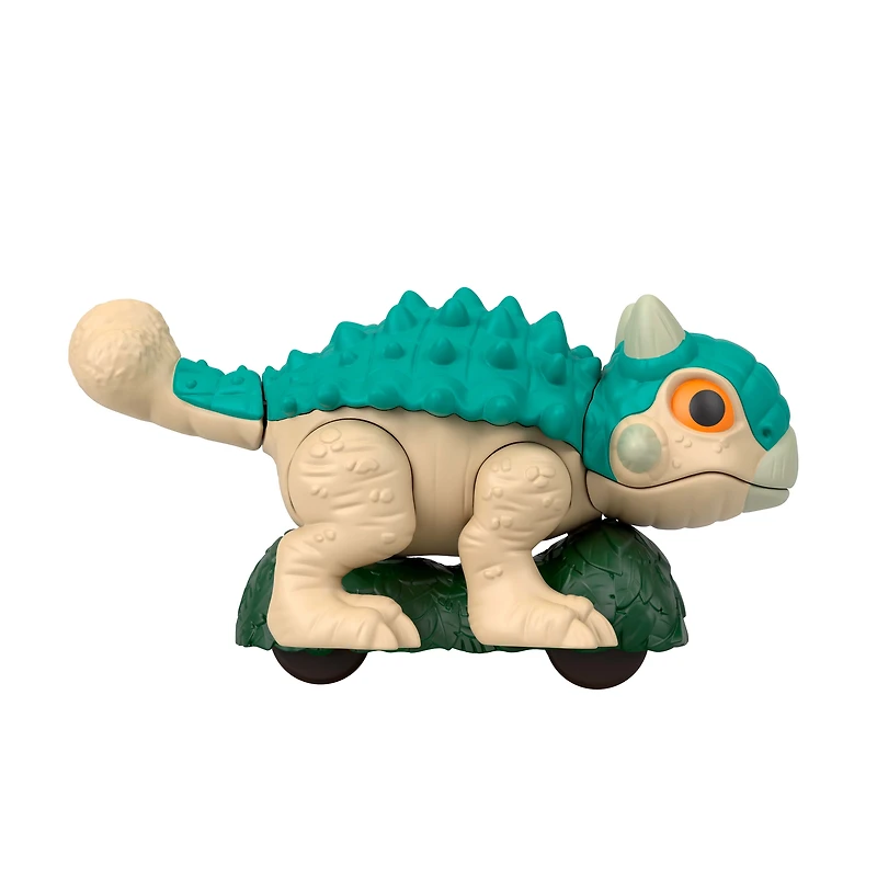 Fisher-Price Imaginext Jurassic World Ankylosaurus Dinosaur Toy with Wheels & Wiggling Motion