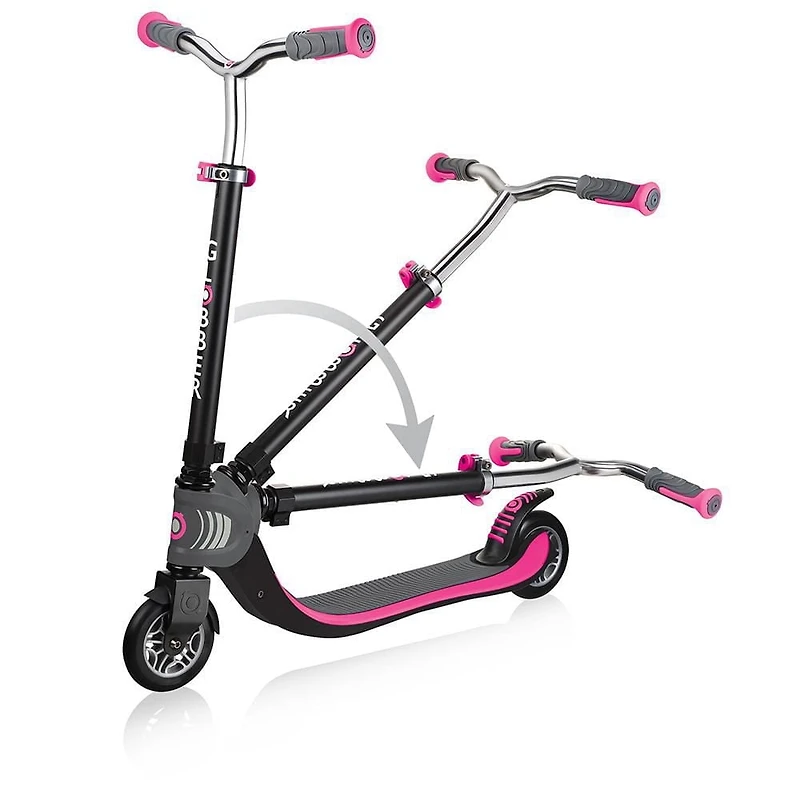 Globber Flow 125 Foldable - Pink/Grey
