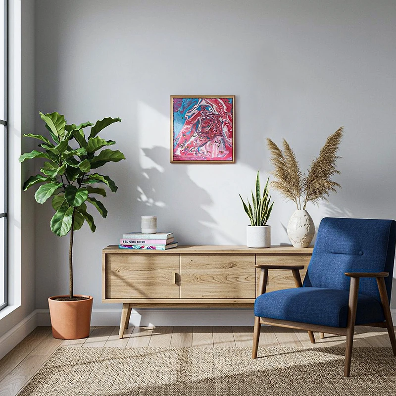 Coffret Unique Creativ Art de Peinture Pré-Mélangée Versable, 51 pièces, Toiles 30,5 x 30,5 cm