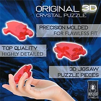 Casse-tête en cristal 3D de luxe de dragonne rouge de Bepuzzled