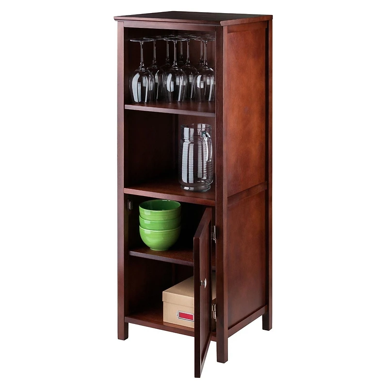 Winsome Brooke Jelly Armoire Ouverte, en fini noyer