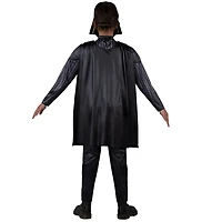 STAR WARS Darth Vader Official Youth Halloween Costume - Premium Quality Padded Jumpsuit with Plastic Mask and Detachable Cape