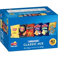 Frito-Lay Variety Packs Classic Mix Flavoured Snacks, 1176g