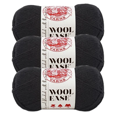 Fil Lion Brand Wool-Ease® Fil acrylique moyen/peigné n° 4, 85g/ 180m, 3-CT