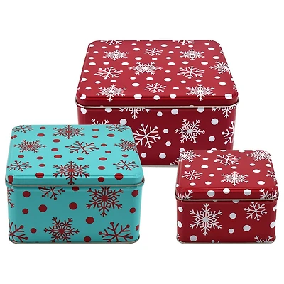 PACK DE 3 BOÎTES CARRÉES HOLIDAY TIME