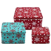 PACK DE 3 BOÎTES CARRÉES HOLIDAY TIME