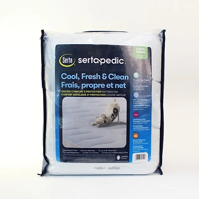 Serta Fresh Mattress Pad, Cool, Fresh and Clean
