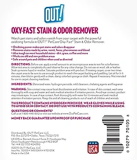 OUT! Oxy-Fast Stain & Odor Remover Dog Cleaner, 1.89 L | 64 oz
