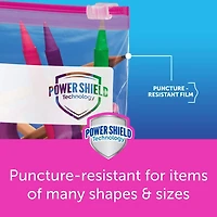 Ziploc Sacs de congélation Slider grand format pour la conservation des aliments, Technologie Power Shield 24 sacs