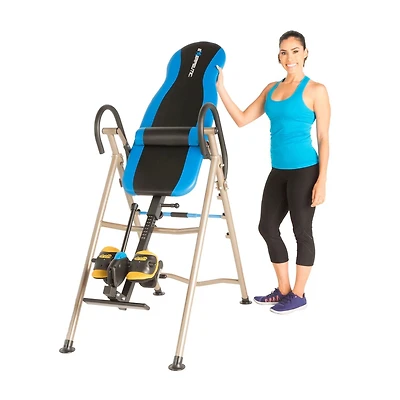 EXERPEUTIC 225SL Inversion Table with ‘SURELOCK’ Safety Ratchet System, Lumbar Support and AIR SOFT No Pinch Ankle Holders