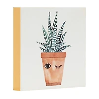 Winking Plant Box Top Art, 6in x 6in