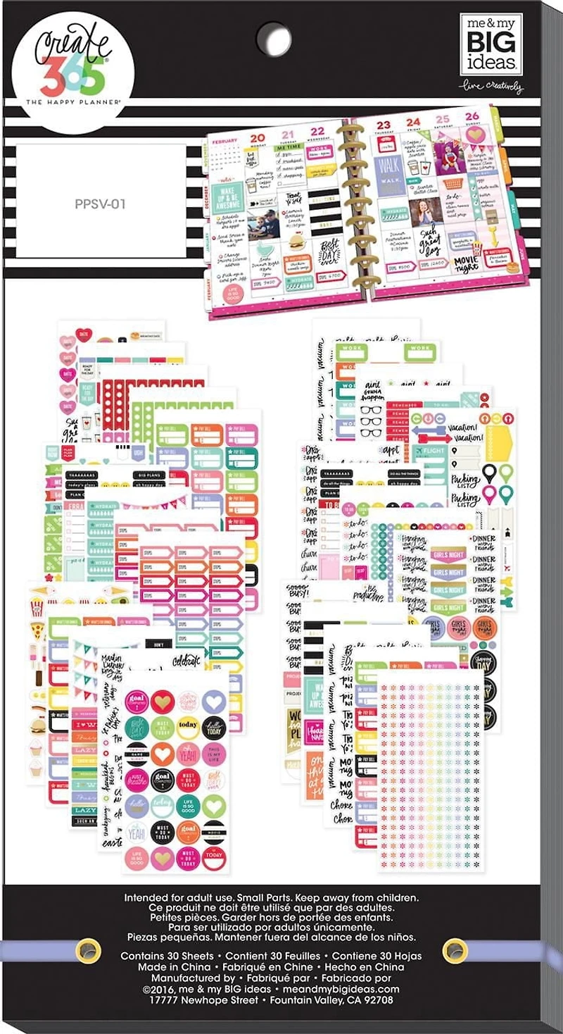 The Happy Planner® Value Pack Stickers - Planner Basics