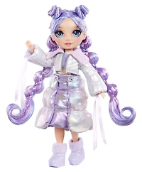 Rainbow High Winter Wonderland Violet - poupée-mannequin violette de 11 po (28 cm)