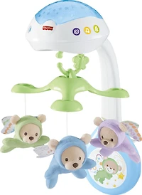 Fisher-Price 3-in-1 Projection Mobile, Butterfly Dreams, Baby Crib Toy with Light Projection, 9 months and up