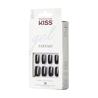 KISS Gel Fantasy - Fake Nails, 28 Count, Short, Length & flair