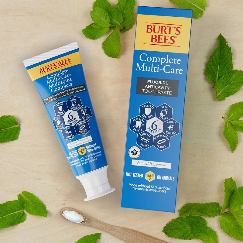 Burt's Bees Dentifrice Multisoins Complets, Saveur d'Origine Naturelle