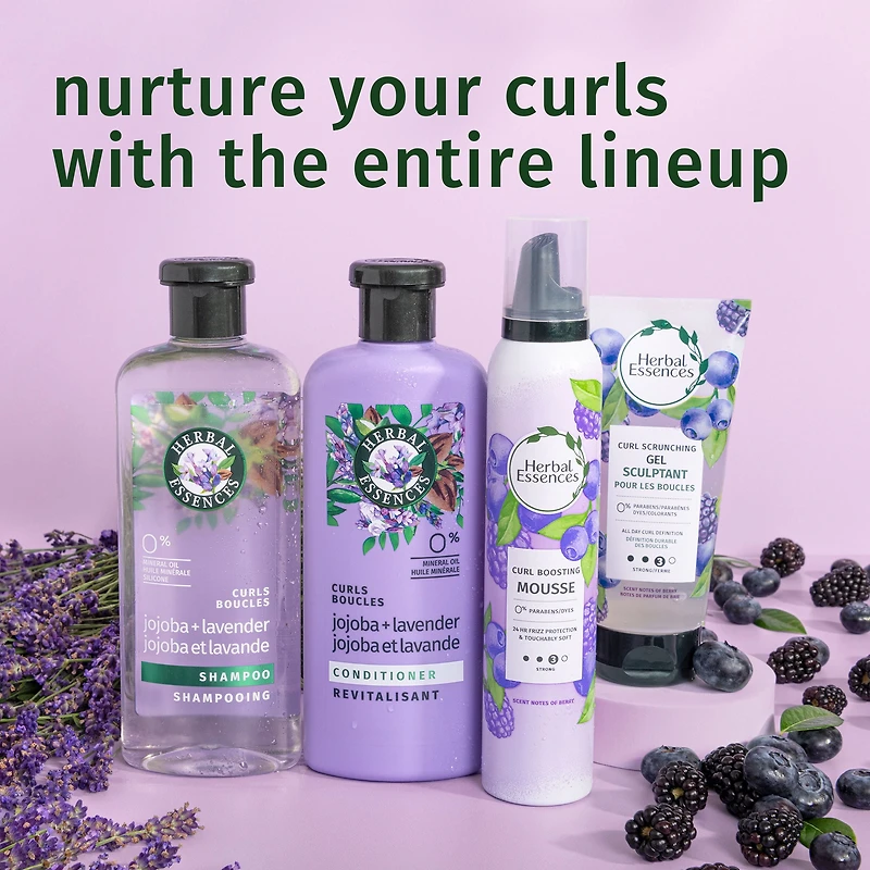 Gel en atomiseur sculptant pour les boucles Herbal Essences, gel pour cheveux bouclés, tenue et contrôle des frisottis de 24 h 170g