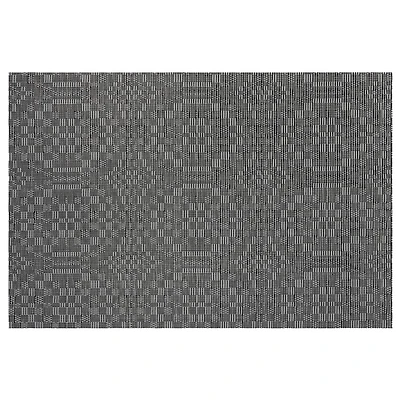 Woven Pvc Placemat Vintage Black - Set of 12