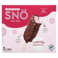 Snö Plant Based Crunchy Raspberries Bars