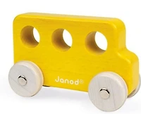 Janod - Sweet Cocoon - Push Along Vehicle - Made of wood - 18 months +, Toy Car