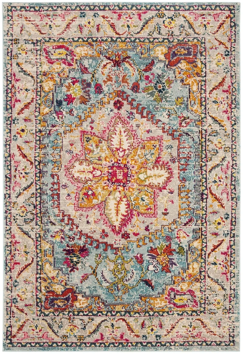 SAFAVIEH Phoenix Brooklyn Border Area Rug