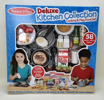 Melissa & Doug Ensemble d'aliments de cuisine 58 pc set