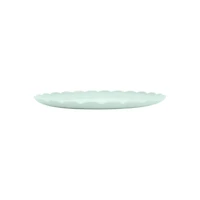 Mainstays Polypropylene Scalloped Round Plate, Mint