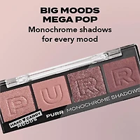 Hard Candy, Moods Shadow Palette, 4 Bold & Buildable Monochromatic Shades, PURR, .10oz, Monochromatic shades, 3g