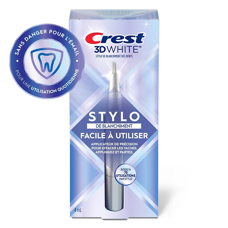 Crest 3DWhite Easy-To-Use Teeth Whitening Pen, 4ML