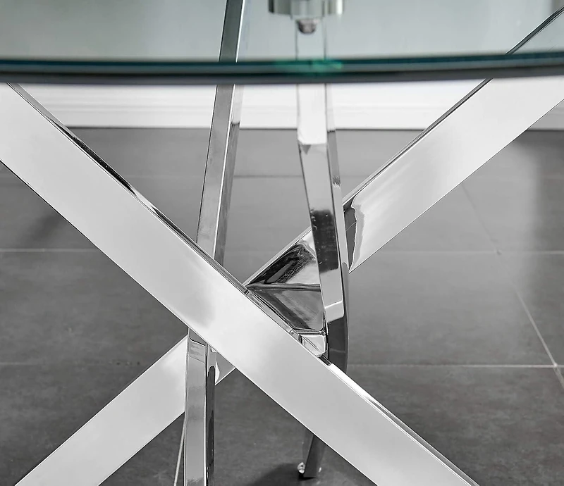 Heavenly Collection Star Dining Table with Tempered Glass
