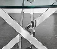 Heavenly Collection Star Dining Table with Tempered Glass
