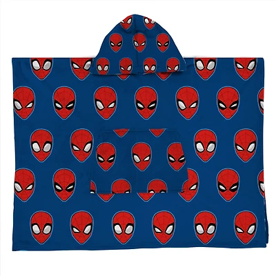 Spider-Man Silk Touch Hooded Poncho Blanket, 30" x 40''