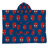 Spider-Man Silk Touch Hooded Poncho Blanket, 30" x 40''