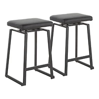 Tabouret à hauteur de comptoir Geo de LumiSource, Ensemble de 2