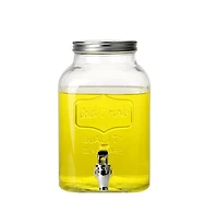 Hometrends Mason Glass Dispenser,1 Gallon,1 Piece