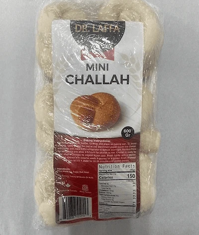 Dr. Laffa Bakery challah mini surgelée 6pk Dr. Laffa Bakery challah mini surgelée 6pk